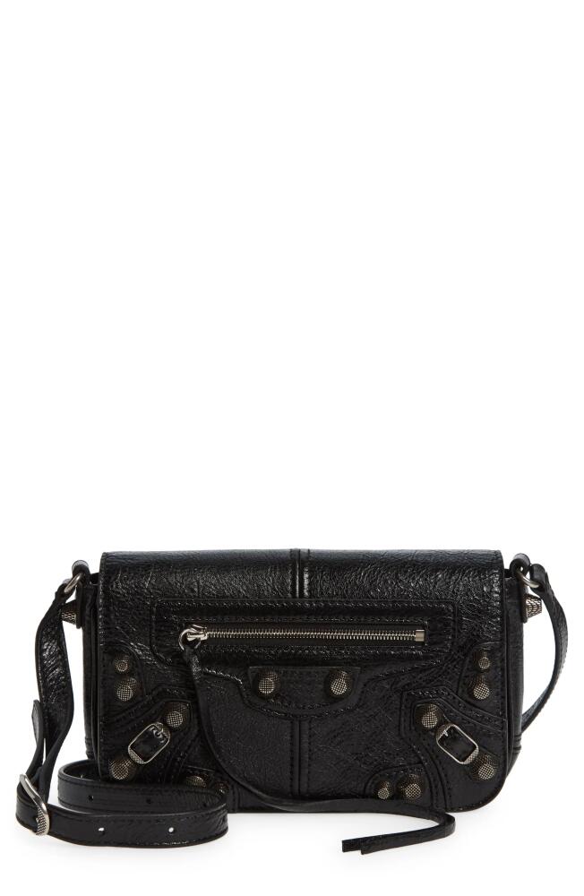 Balenciaga Mini Le Cagole Flap Leather Shoulder Bag in Black Cover