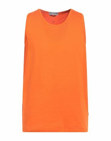 Daniele Alessandrini Homme Man T-shirt Orange Cotton Cover