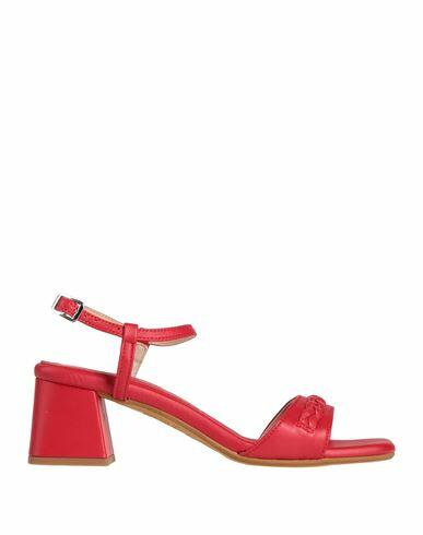 Loretta Pettinari Woman Sandals Red Soft Leather Cover