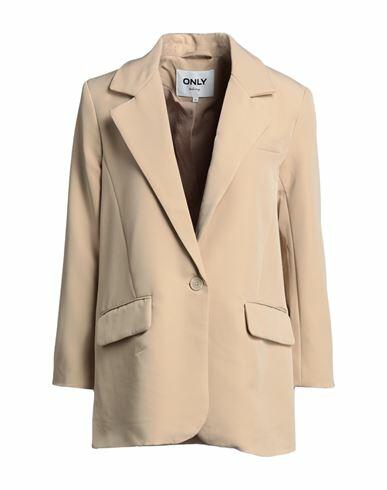 Only Woman Blazer Beige Polyester, Elastane Cover