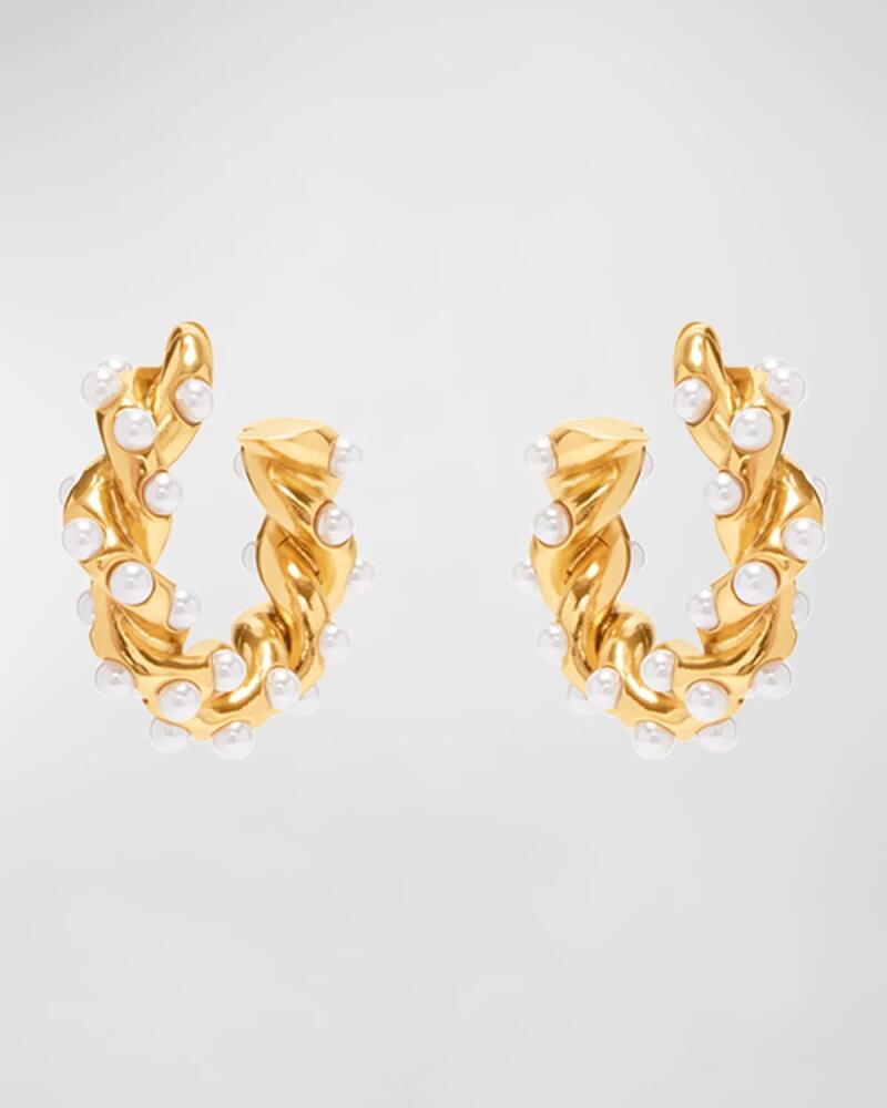 Oscar de la Renta Small Rope Hoop Earrings Cover