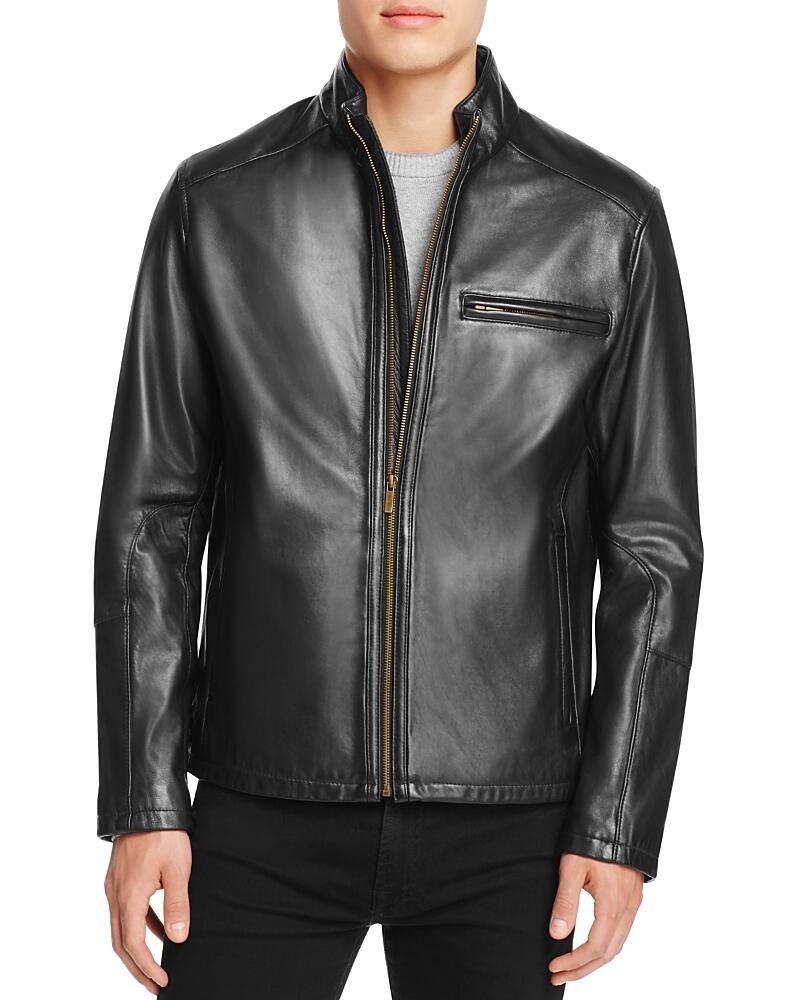 Cole Haan Streamlined Moto Leather Jacket Cover