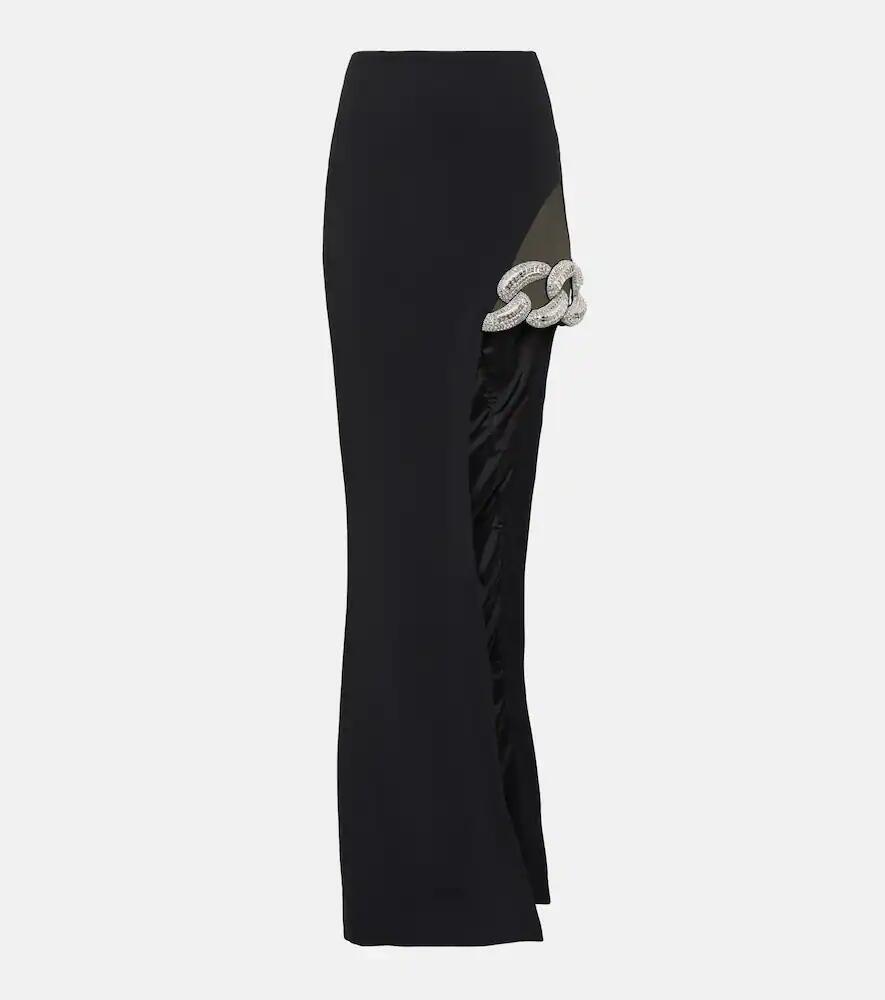 David Koma Asymmetric embellished maxi skirt Cover