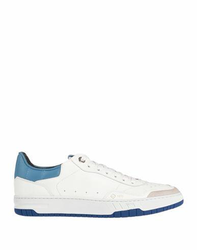 Dunhill Man Sneakers White Soft Leather, Textile fibers Cover