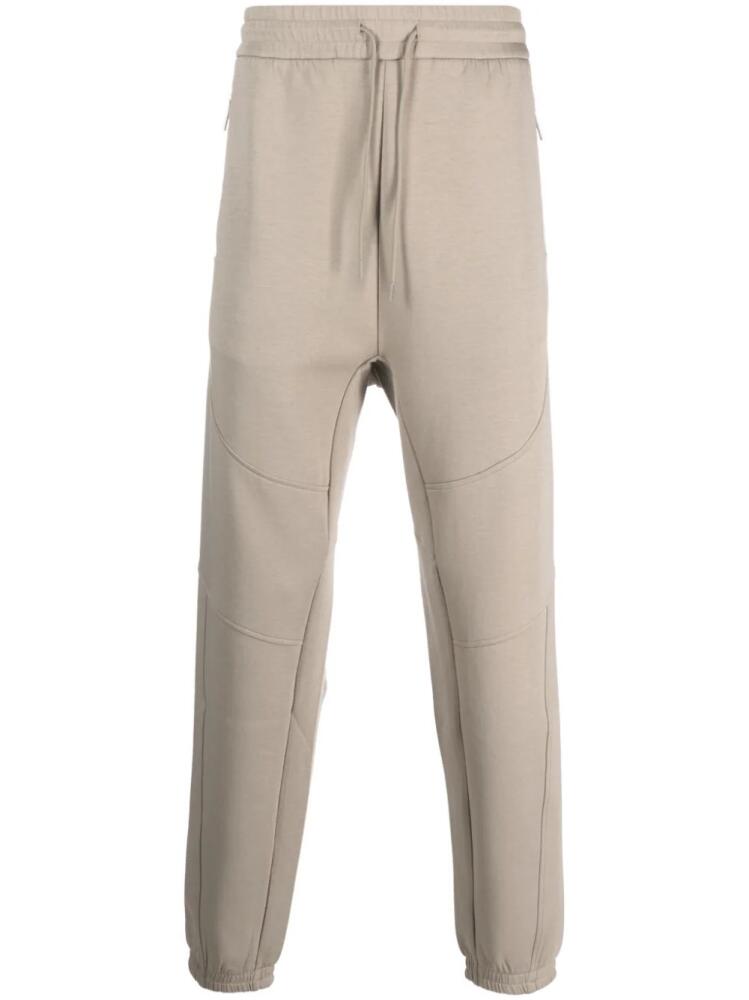 Emporio Armani cotton-blend track pants - Grey Cover