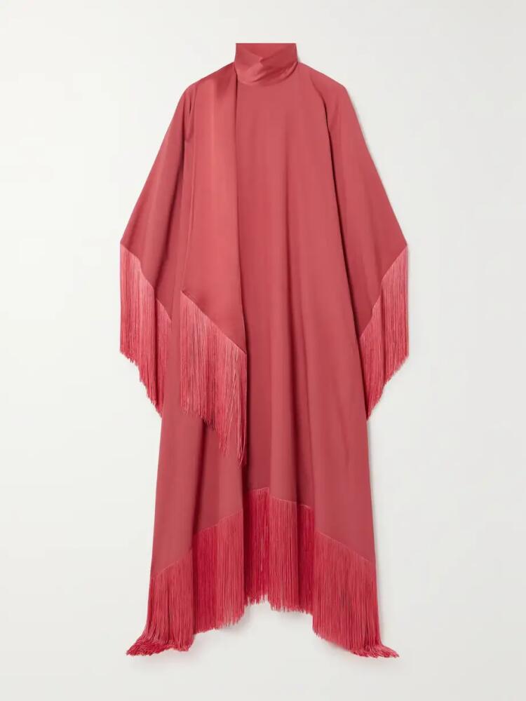 Taller Marmo - Mrs Ross Fringed Crepe Kaftan - Pink Cover