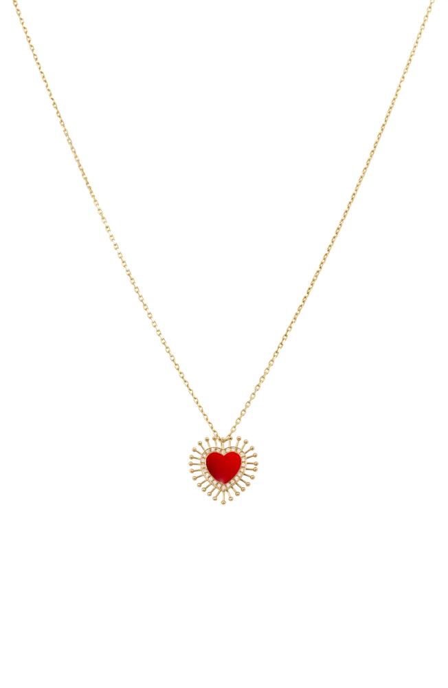 L'Atelier Nawbar Spike Heart Pendant Necklace in Gold Cover