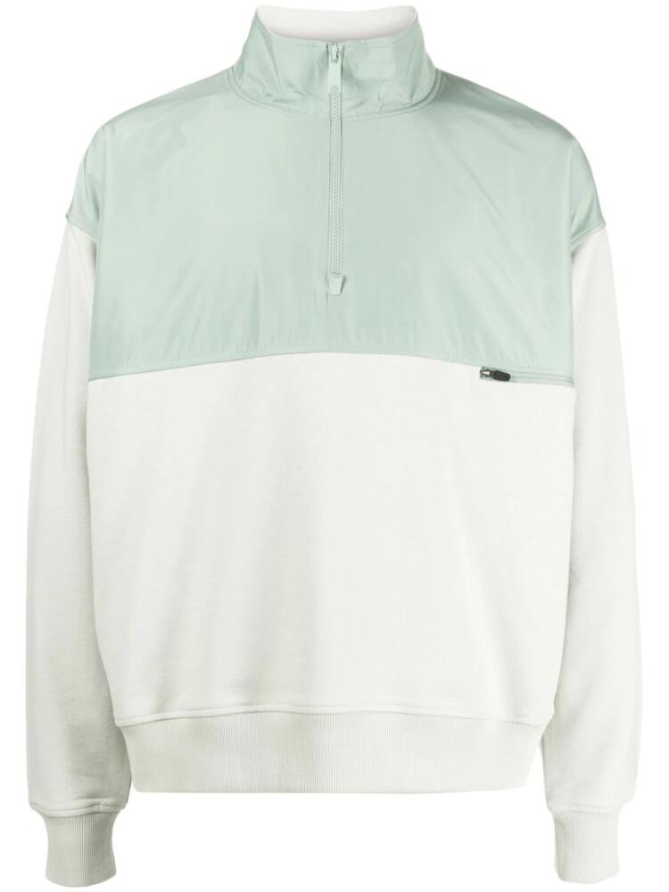 Alpha Tauri half-zip panelled sweatshirt - Green Cover