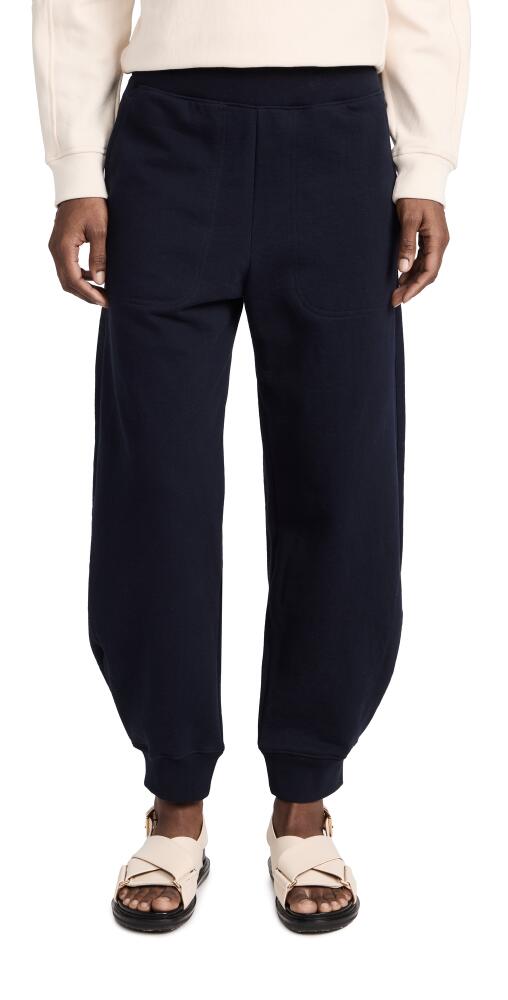 Tibi Calder Long Length Sweatpants Navy Cover