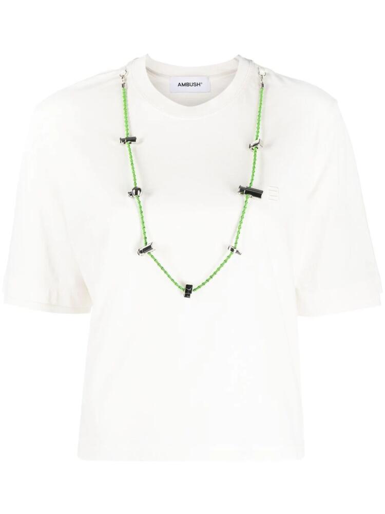 AMBUSH Stoppers boxy T-shirt - White Cover