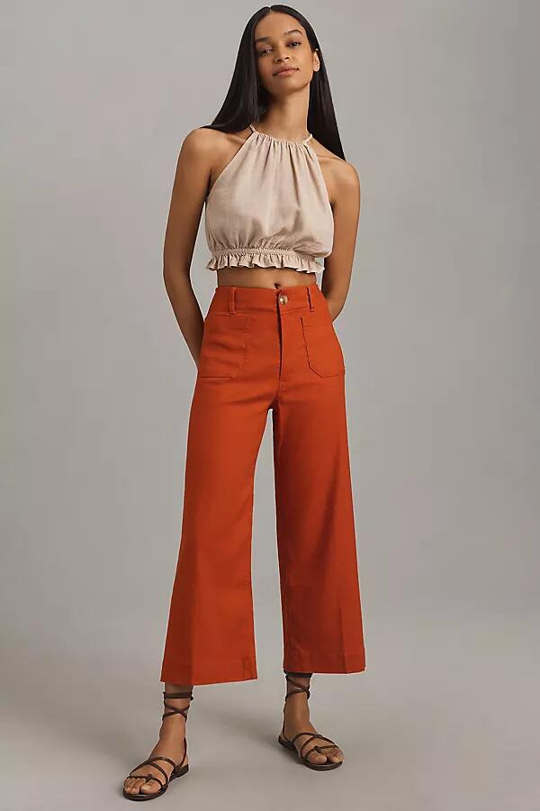 The Colette Cropped Wide-Leg Pants by Maeve: Linen Edition Cover