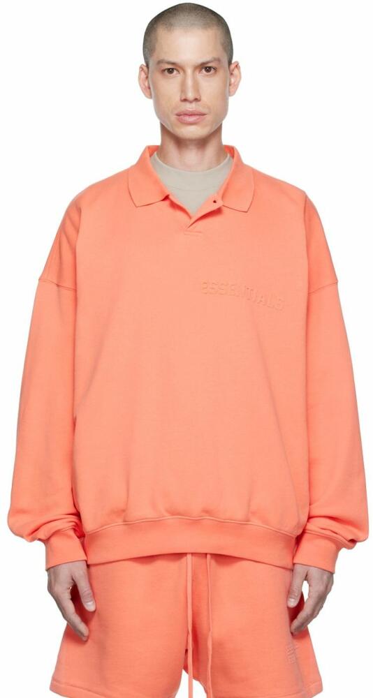 Fear of God ESSENTIALS Pink Long Sleeve Polo Cover