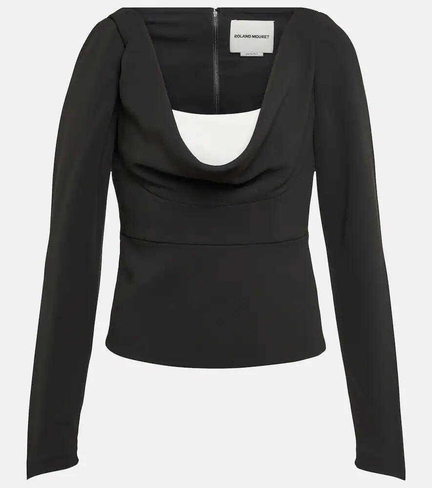 Roland Mouret Off-shoulder cady top Cover