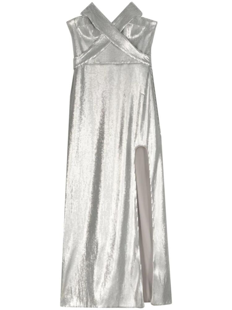 Genny sequined strapless gown - Silver Cover