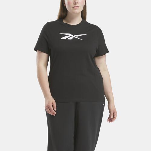 Reebok Plus Size Graphic Vector T-Shirt - Womens Black Cover