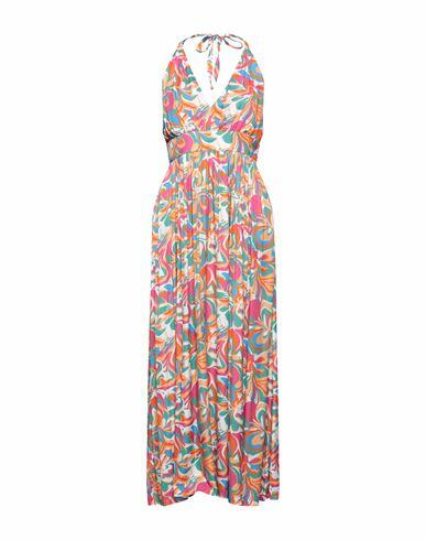 Caractère Woman Maxi dress Apricot Viscose Cover