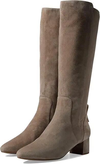 Cole Haan The Go-To Block Heel Tall Boot 45 mm (Irish Coffee Suede) Women's Boots Cover