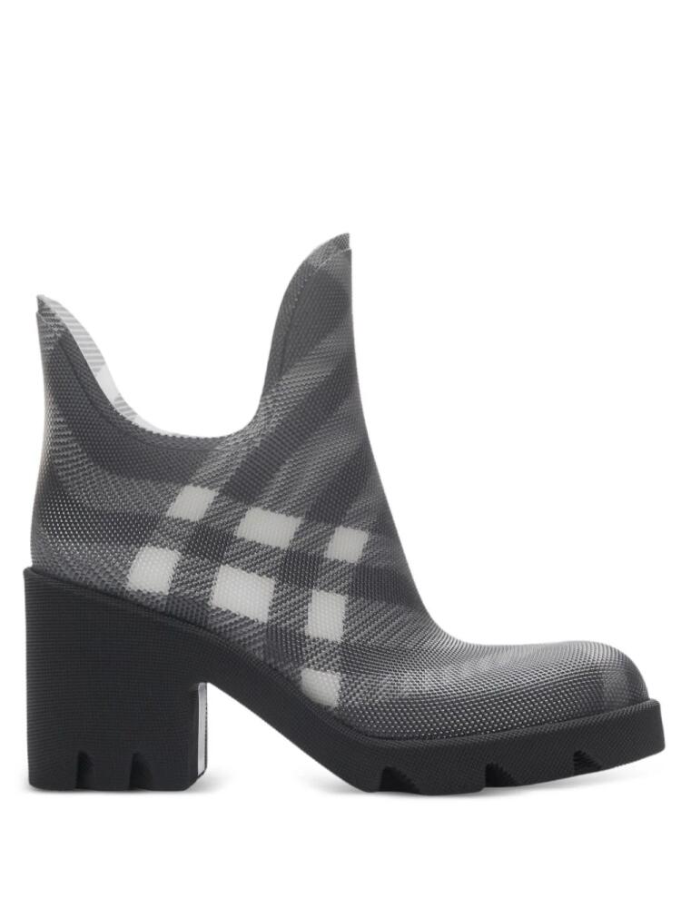 Burberry Marsh check-pattern boots - Grey Cover