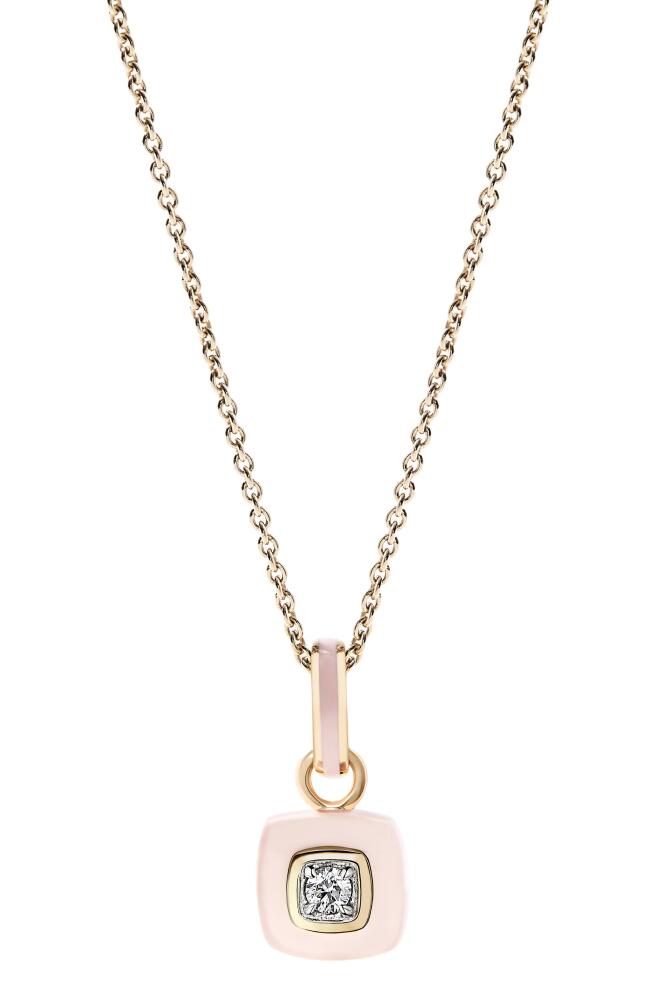 Cast The Brilliant Diamond Pendant Necklace in Kitten Pink Cover