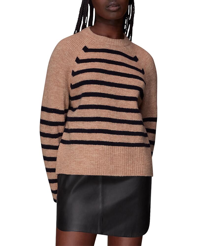 Whistles Eden Striped Crewneck Sweater Cover