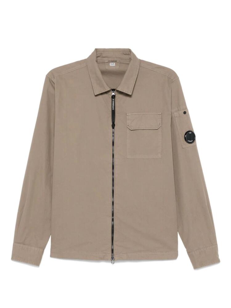 C.P. Company zipped gabardine overshirt - Brown Cover