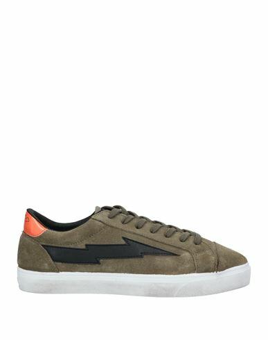 Sanyako Man Sneakers Military green Soft Leather Cover