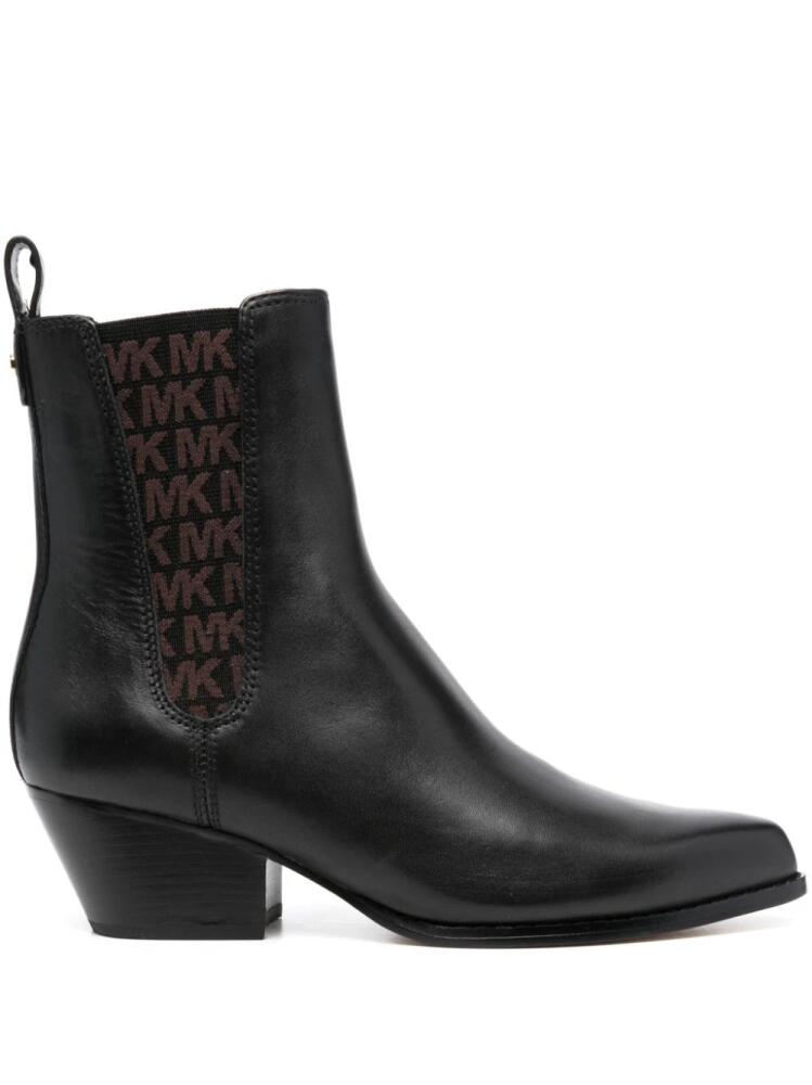 Michael Michael Kors Kinlee 50mm leather ankle boots - Black Cover