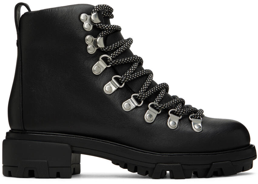 rag & bone Black Shiloh Hiker Ankle Boots Cover