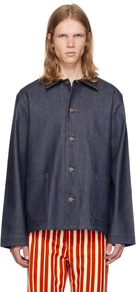 A.P.C. Indigo Kerlouan Denim Jacket Cover