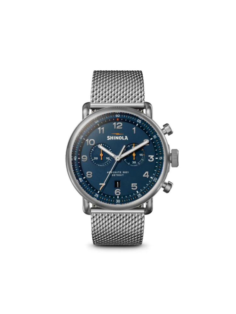 Shinola Canfield Model C56 2 Eye Chrono 43mm - Blue Cover