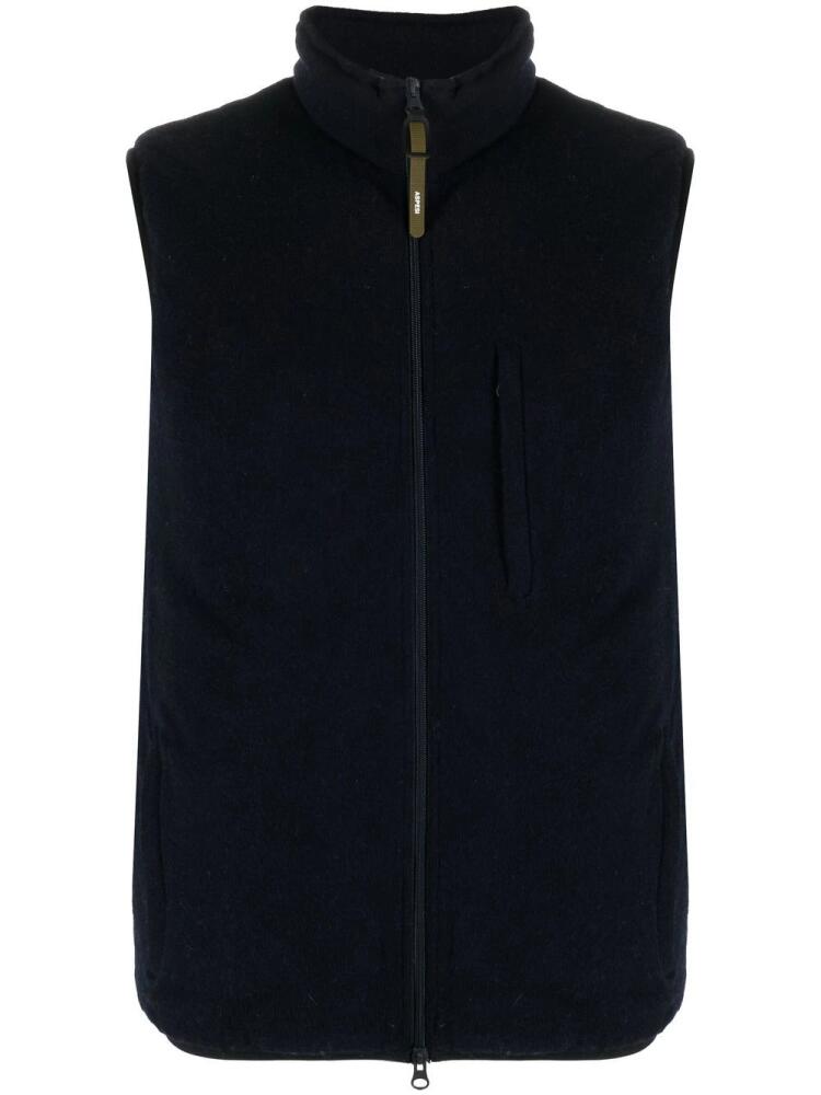 ASPESI zip-up sleeveless cardigan - Blue Cover