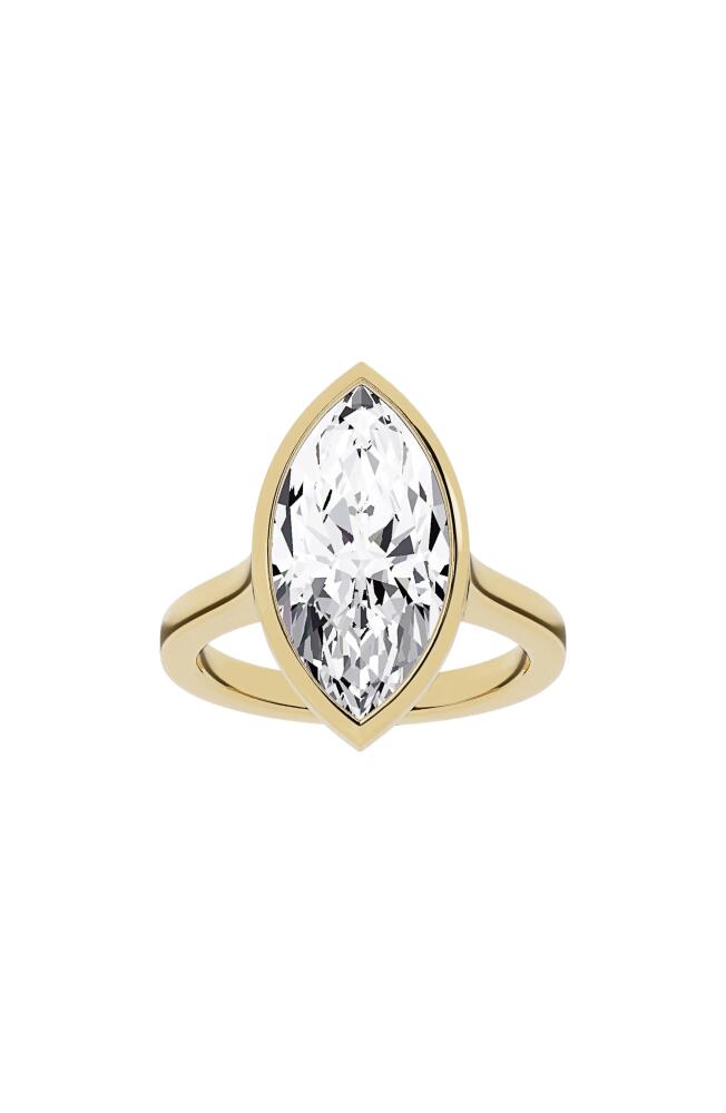 Jennifer Fisher 18K Gold Marquise Lab Created Diamond Solitaire Ring - 6.0 ctw in 18K Yellow Gold Cover