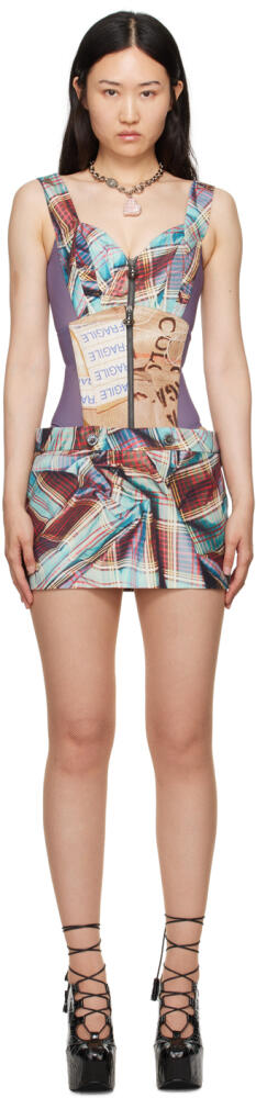 Vivienne Westwood Multicolor Foam Corset Miniskirt Cover