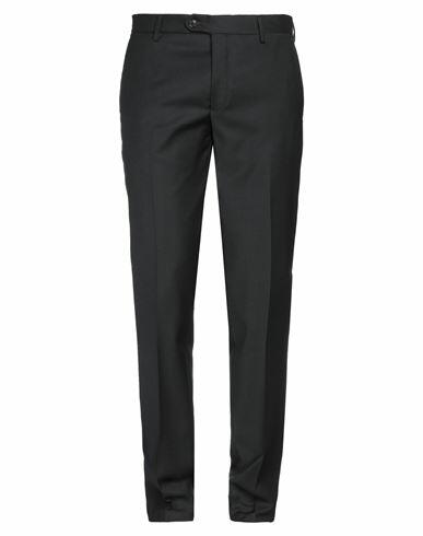 Brian Dales Man Pants Black Wool, Polyester, Lycra Cover