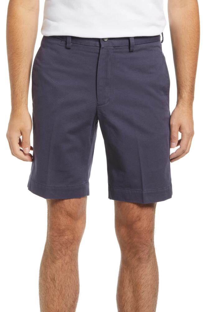 Berle Charleston Khakis Flat Front Chino Shorts in Navy Cover