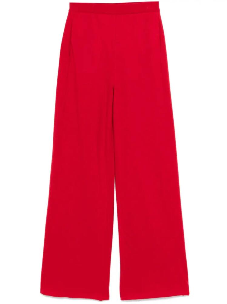 Nude knitted trousers - Red Cover