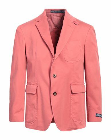 Polo Ralph Lauren Man Blazer Coral Cotton, Elastane Cover