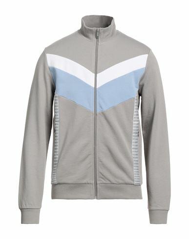 Bikkembergs Man Sweatshirt Grey Cotton, Elastane, Polyester Cover