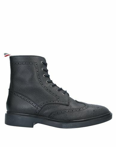 Thom Browne Man Ankle boots Black Soft Leather Cover