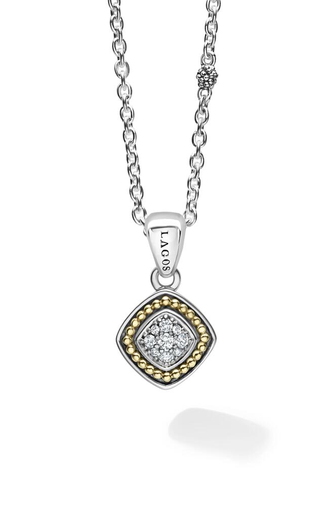 LAGOS Rittenhouse Diamond Pavé Pendant Necklace in Silver Cover