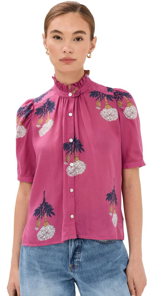 Alix of Bohemia Winn Hibiscus Rose Shirt Orange Cover