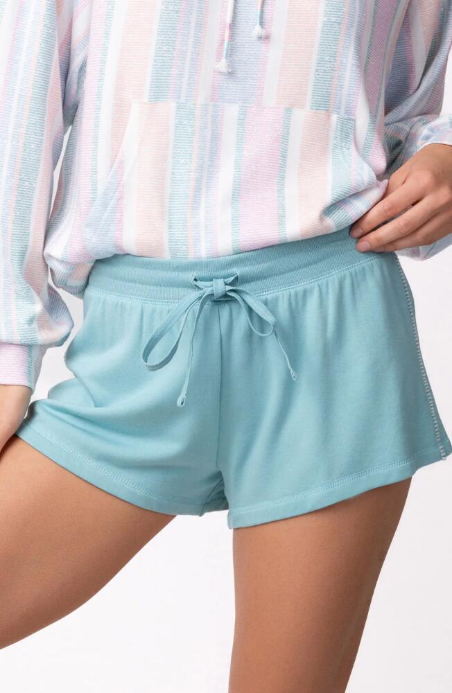 PJ Salvage Baja Babe Fleece Drawstring Shorts in Canal Green Cover