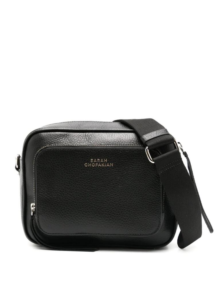 Sarah Chofakian Champs Elysees leather crossbody bag - Black Cover