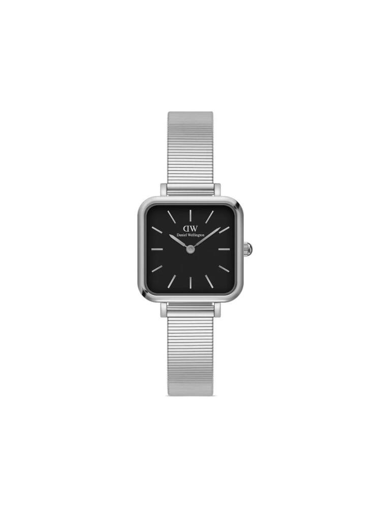 Daniel Wellington Quadro Studio Silver 22x22mm - Black Cover