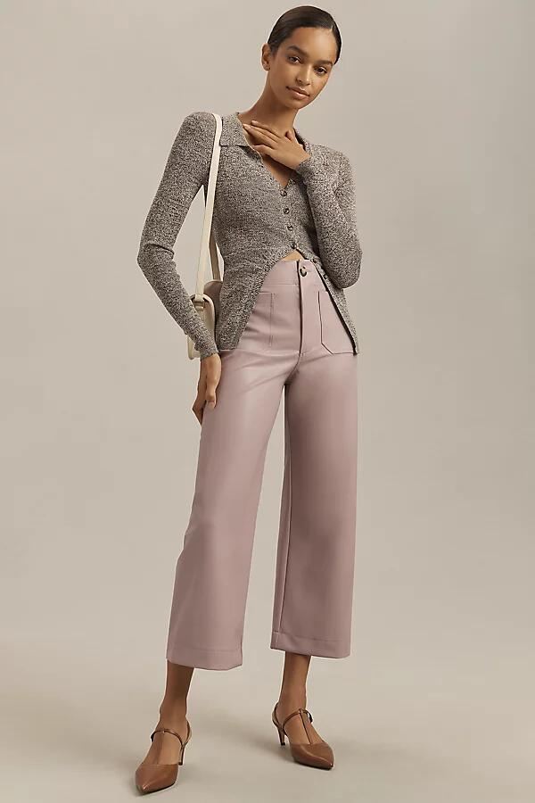 The Colette Cropped Wide-Leg Pants by Maeve: Faux Leather Edition Cover