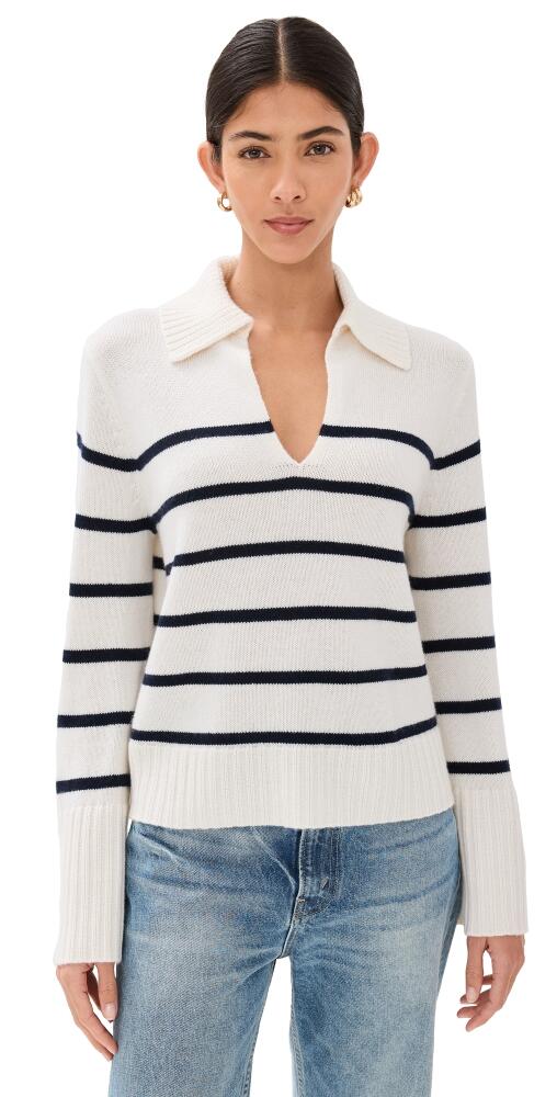 Jenni Kayne Francis Cashmere Sweater Navy Stripe Cover