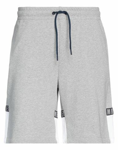 Bikkembergs Man Shorts & Bermuda Shorts Grey Cotton, Polyester Cover