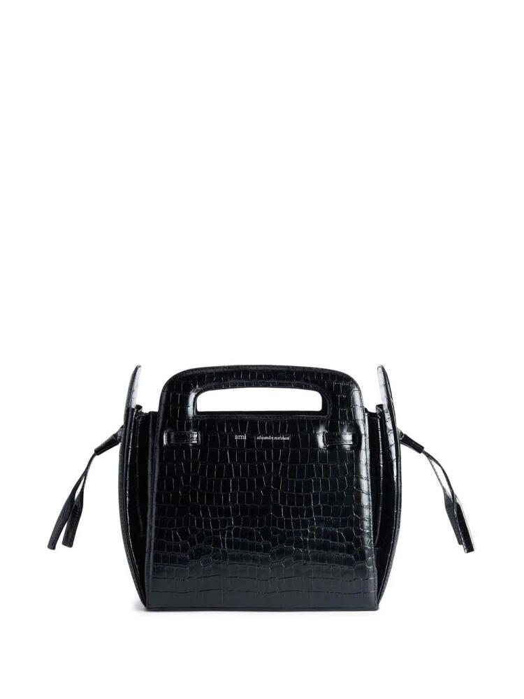 AMI Paris small Accordéon tote bag - Black Cover