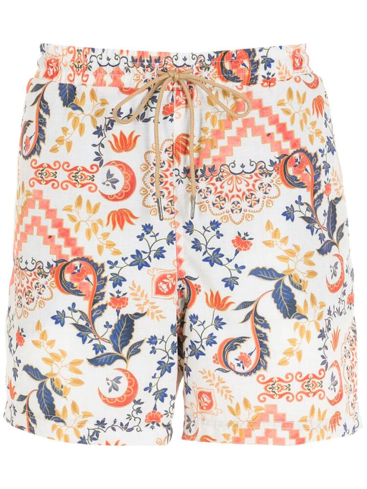 Lygia & Nanny Gil paisley-print swimming shorts - Neutrals Cover