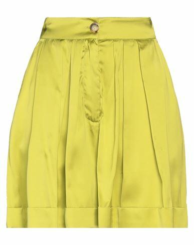 Solotre Woman Shorts & Bermuda Shorts Acid green Viscose Cover